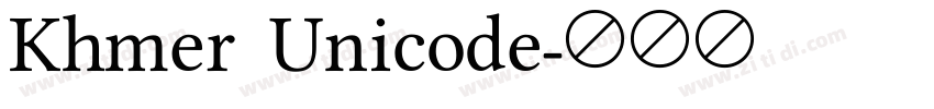 Khmer Unicode字体转换